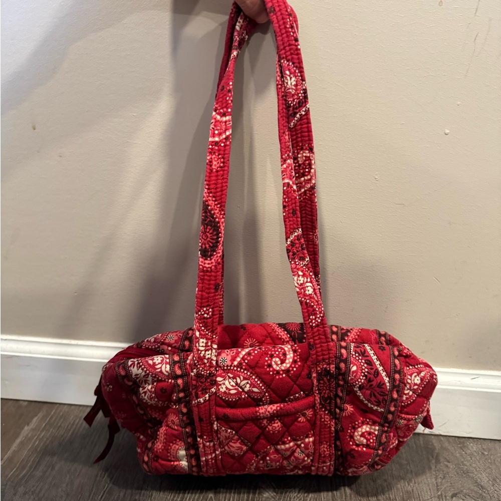 Vera Bradley Red Quilted Shoulder Bag
